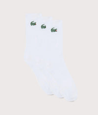 3 Pack Sport Socks: 001 White 