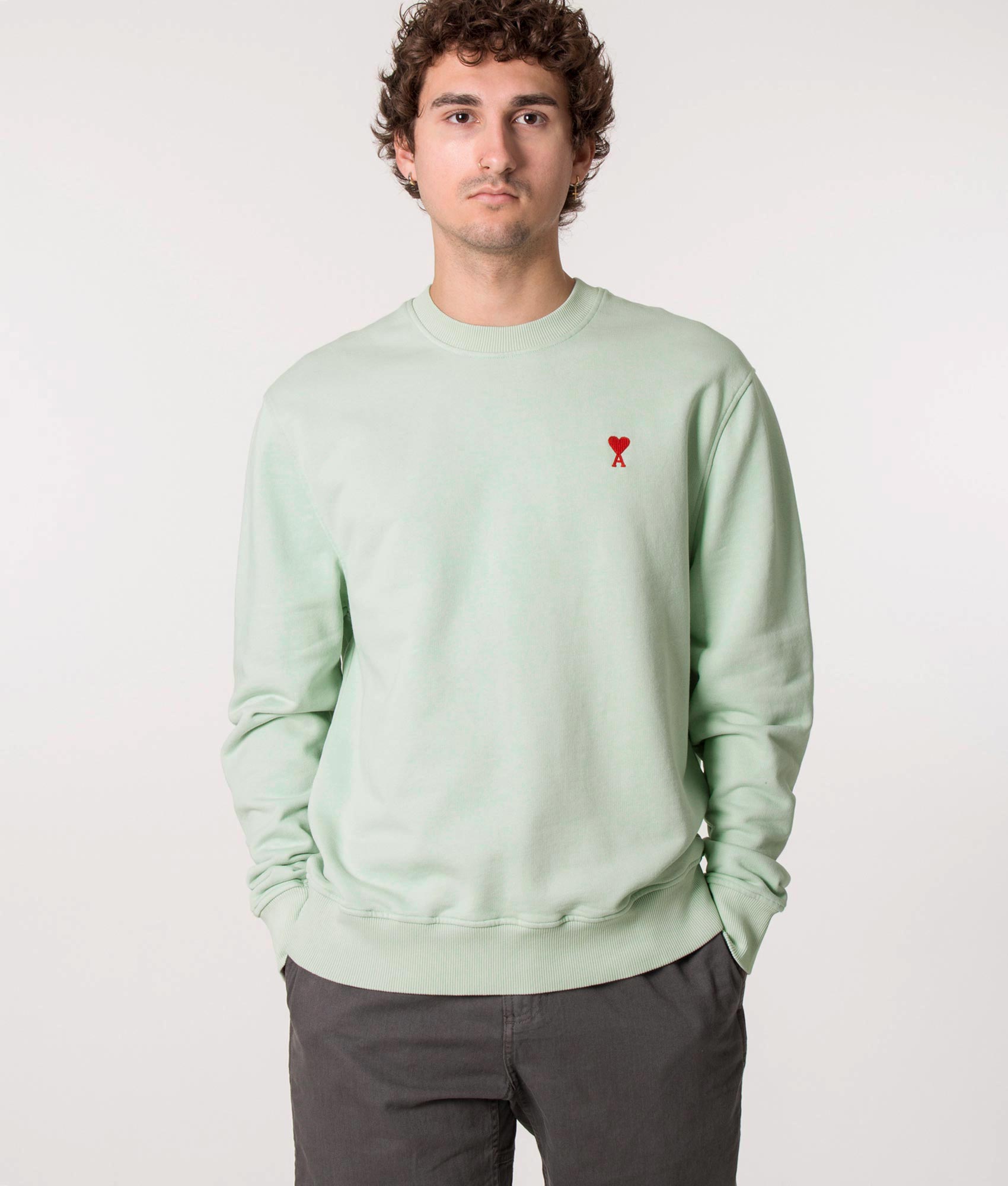 Relaxed-Fit-Small-ADC-Sweatshirt-Pale-Green-Ami-EQVVS