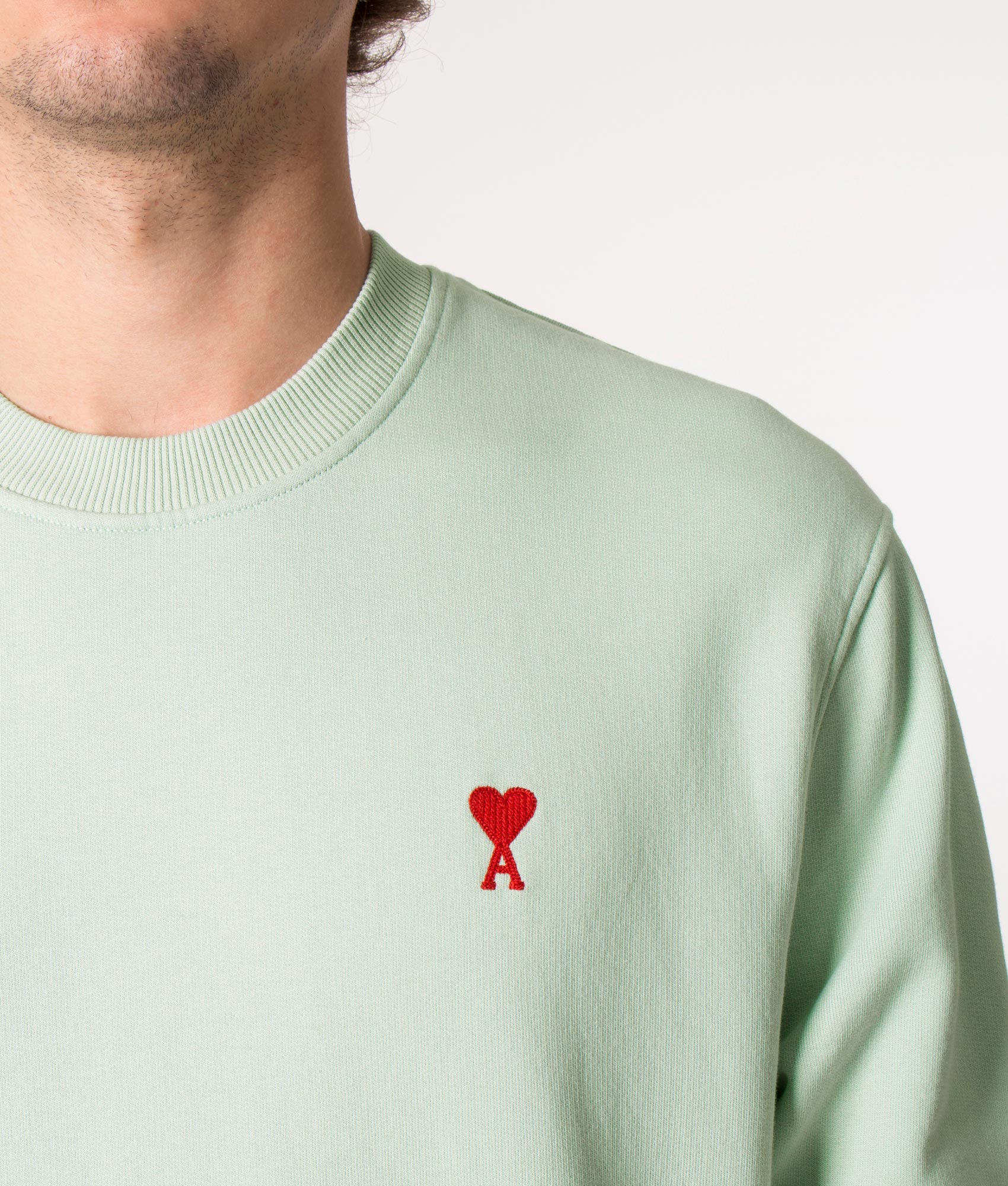 Relaxed-Fit-Small-ADC-Sweatshirt-Pale-Green-Ami-EQVVS