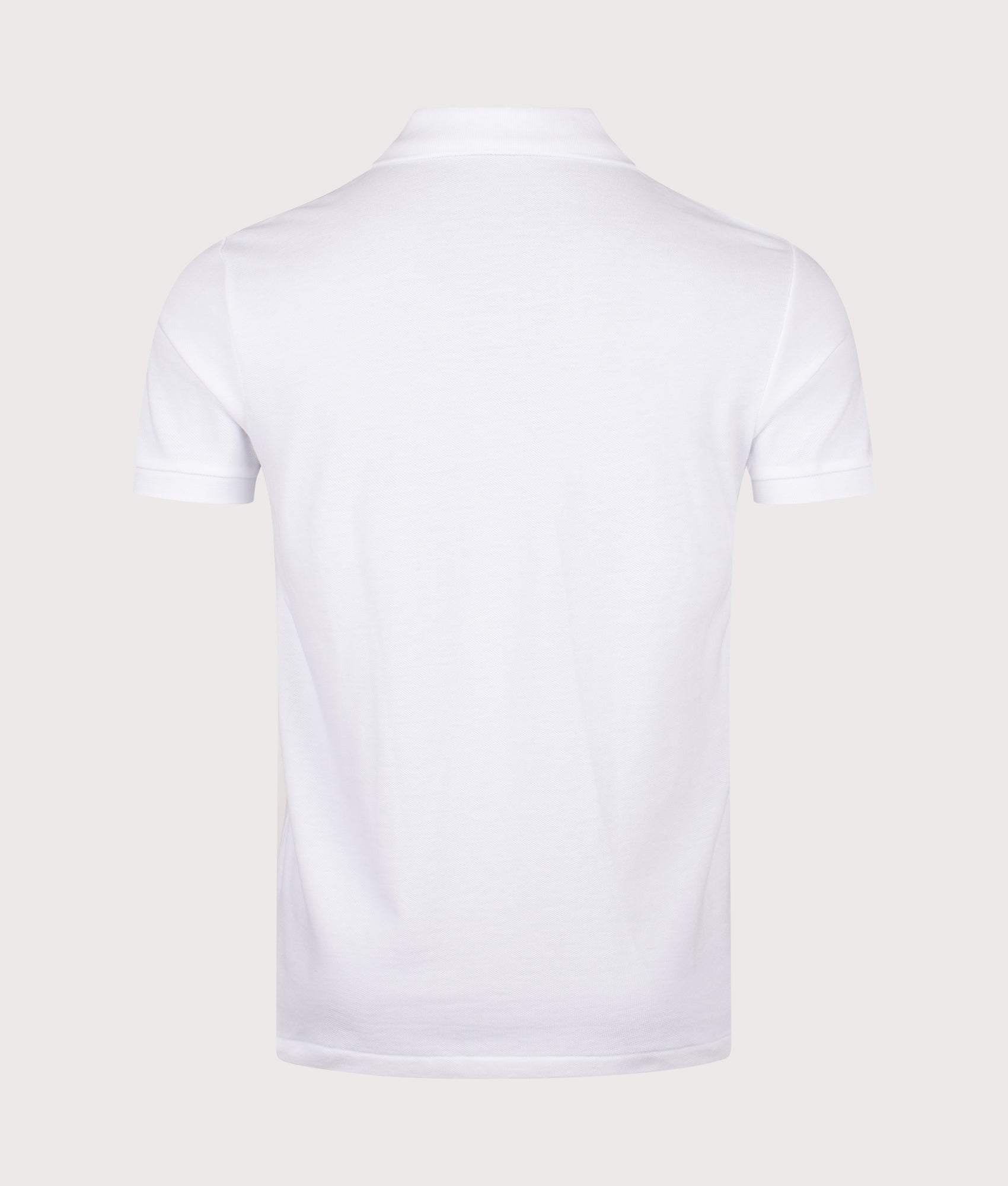 Custom Slim Fit Big Pony Mesh Polo Shirt in White | 100% Cotton | Polo Ralph Lauren | EQVVS | Back shot 