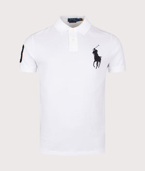 Big Pony Mesh Polo Shirt in White | Polo Ralph Lauren | EQVVS