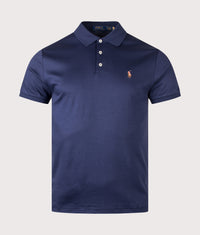 Custom Slim Fit Interlock Polo Shirt: Core 006 French Navy 