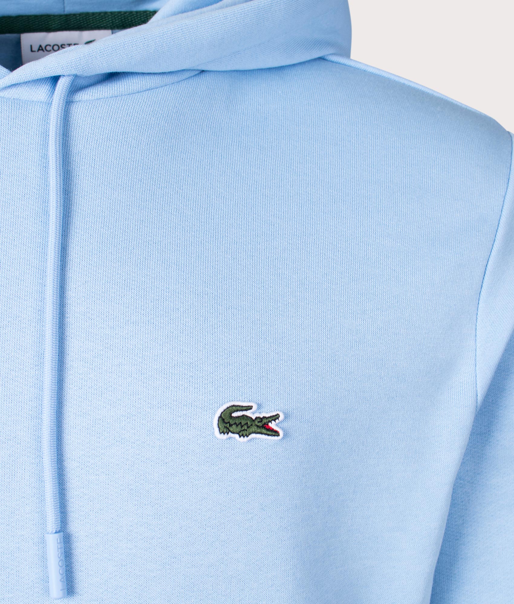 Brushed Fleece Hoodie - Blue - Lacoste - EQVVS 
