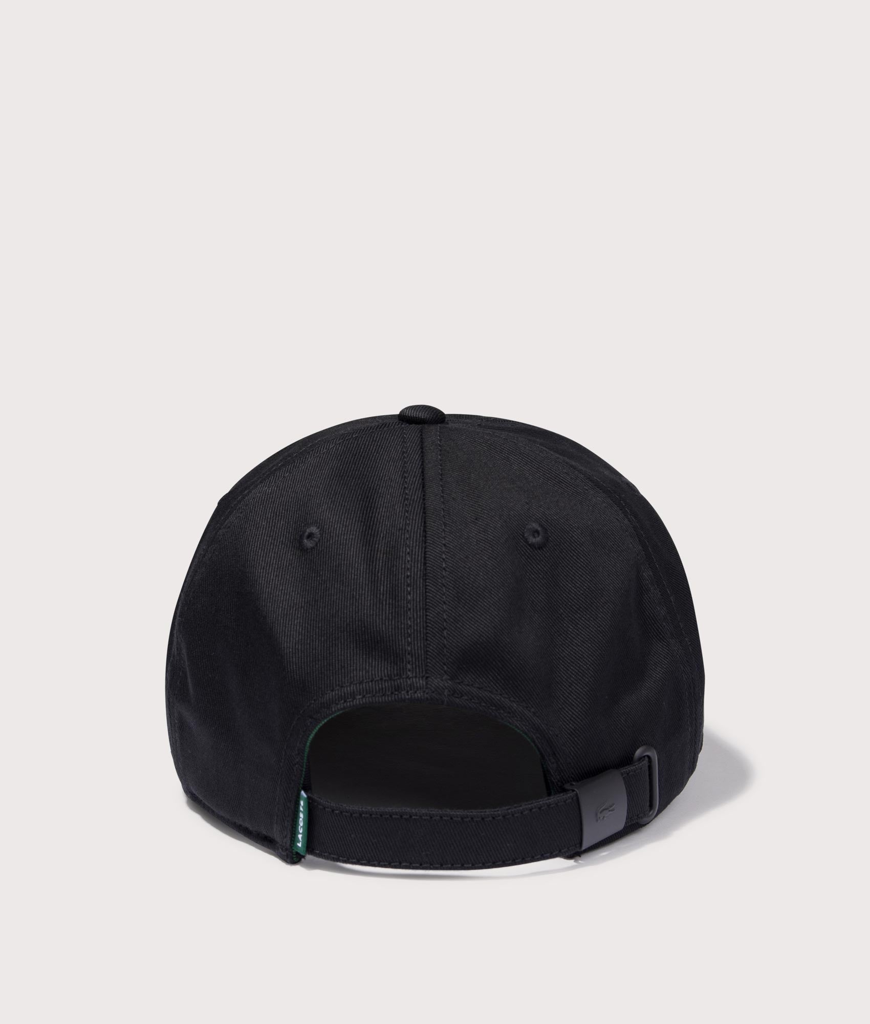 Crocodile Cap in Black100% cotton | Lacoste | Shot at EQVVS | Back shot 