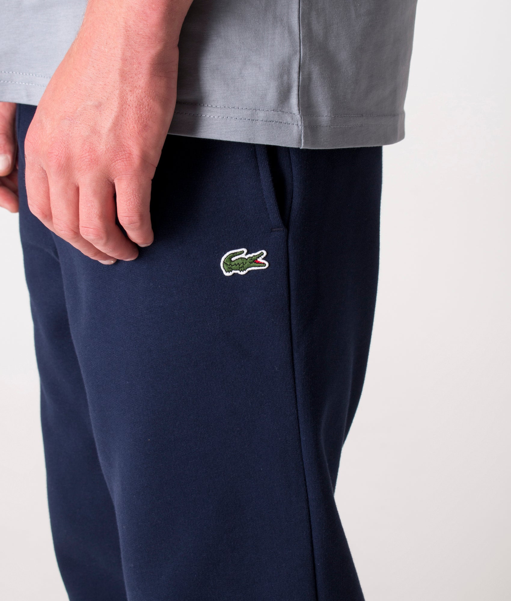 Regular Fit Brushed Fleece Joggers Navy Blue Lacoste EQVVS