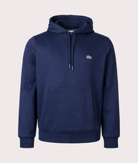 Relaxed Fit Brushed Fleece Hoodie: 166 Navy Blue 