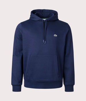 Brushed Fleece Hoodie Navy - Lacoste - EQVVS 