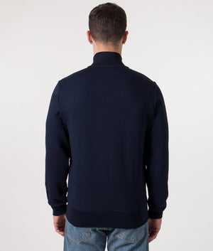 Brushed Fleece Track Top in Navy | Lacoste | EQVVS | Back model shot 