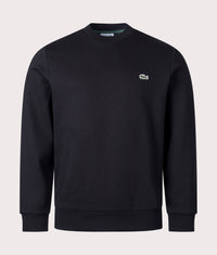 Relaxed Fit Brushed Cotton Sweatshirt: 031 Black 
