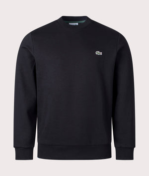 Brushed Cotton Sweatshirt - Black - Lacoste - EQVVS
