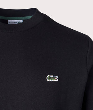 Brushed Cotton Sweatshirt - Black - Lacoste - EQVVS