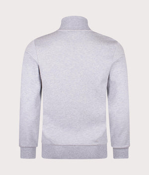 Brushed Fleece Track Top in Silver Chine. Cotton-blend | PS Paul Smith | Shot at EQVVS | Back shot 