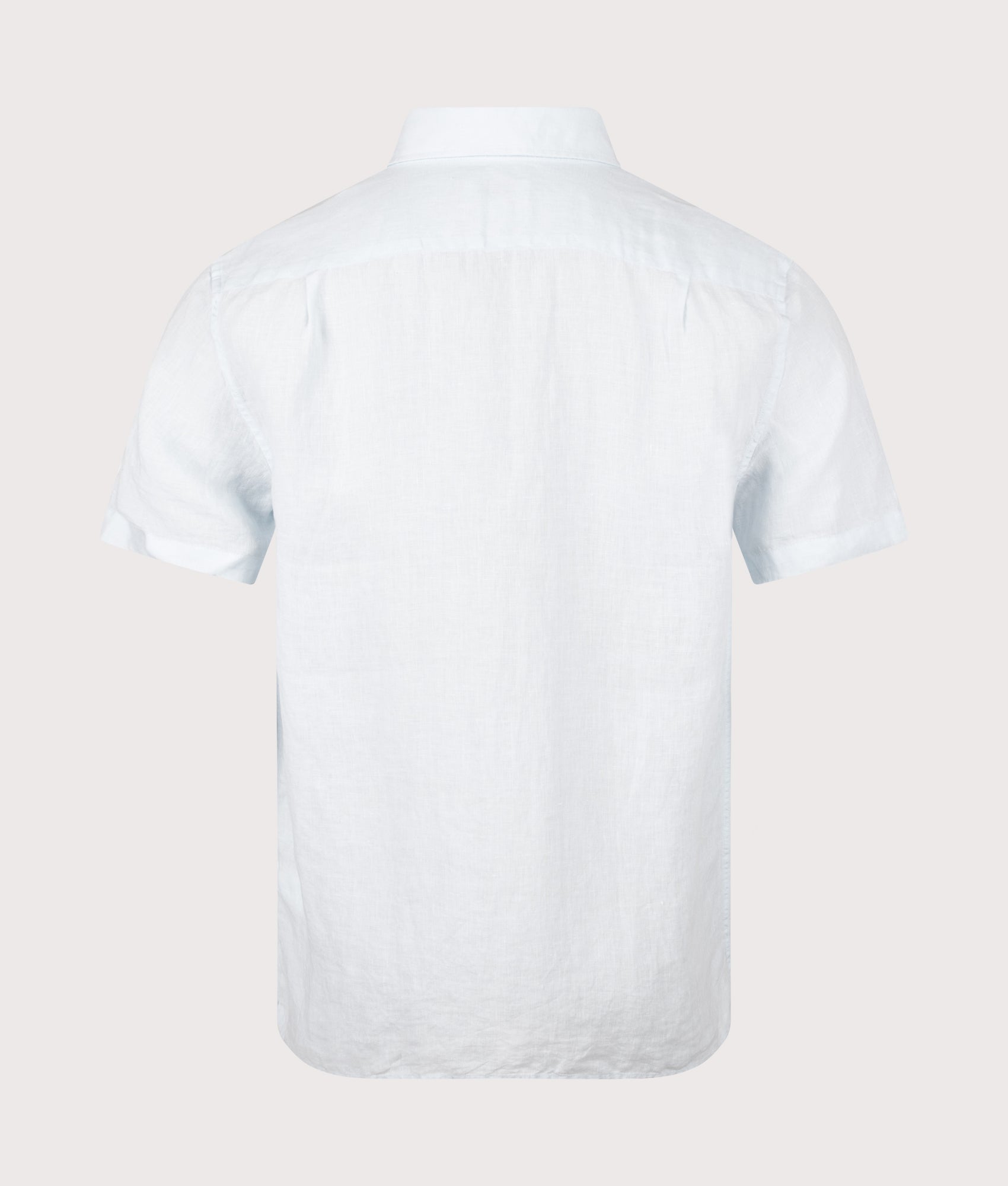 Short Sleeve Linen Shirt in Rill by  Lacoste. Shot by EQVVS. Back shot.