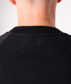 Contrast-ADC-Logo-Sweatshirt-Black/Red-AMI-EQVVS