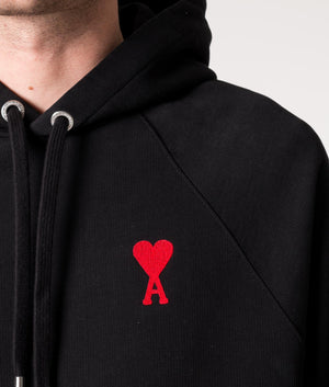 Contrast-ADC-Logo-Hoodie-Black/Red-AMI-EQVVS