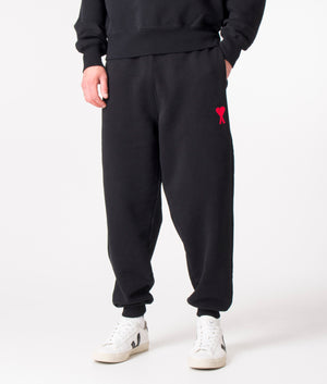 Regular-Fit-Contrast-ADC-Joggers-Black/Red-AMI-EQVVS