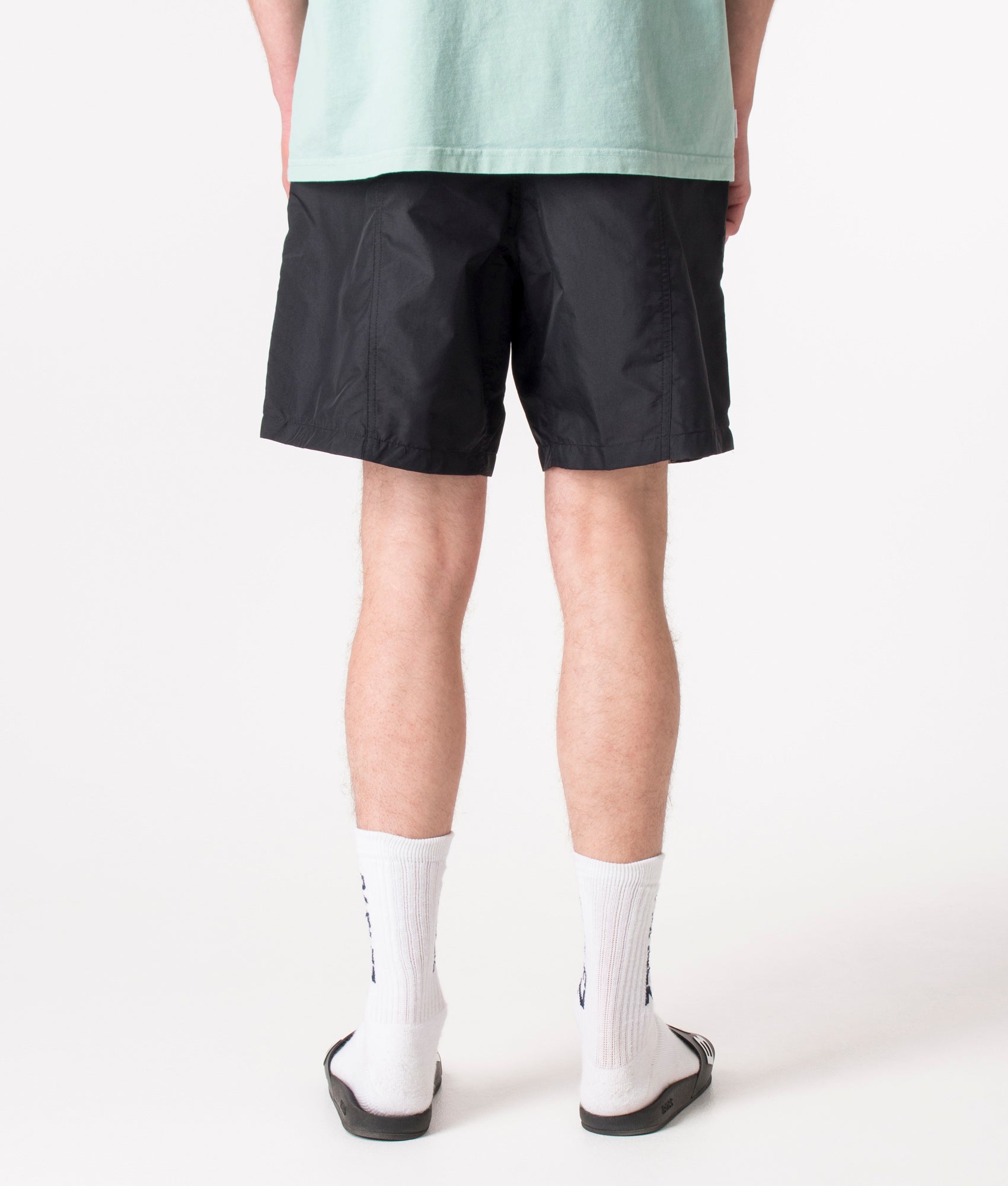 Regular-Fit-Nylon-Swim-Shorts-Black-AMI-EQVVS