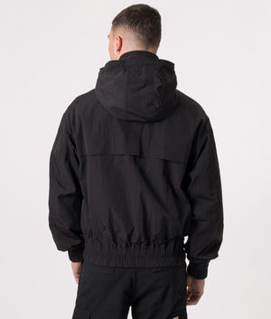 Creased Effect Water Repellent Windbreaker Black | AMI | EQVVS