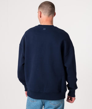 Oversized-AMI-Paris-Crewneck-Sweatshirt-Nautic-Blue-AMI-EQVVS