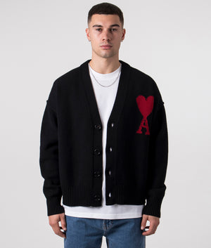 AMI - ADC Cardigan - Black - EQVVS - Front