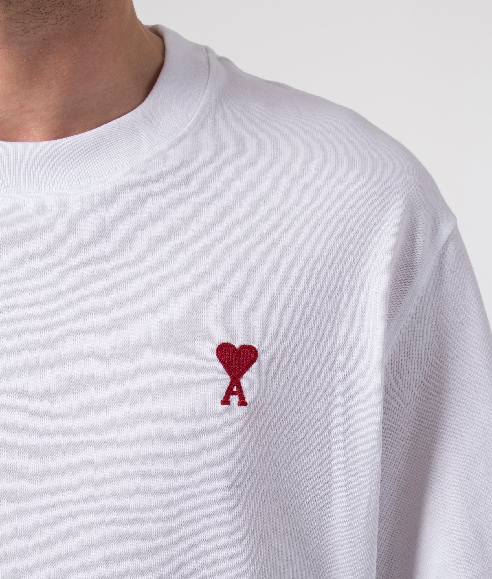 Relaxed Fit Ami De Coeur T-Shirt White | AMI | EQVVS