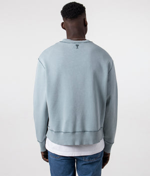 Fade Out Sweatshirt Aquamarine, AMI, EQVVS, Back Shot