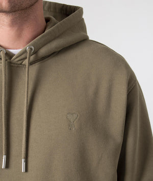 Ami De Couer Hoodie - Taupe - AMI - EQVVS - Detail