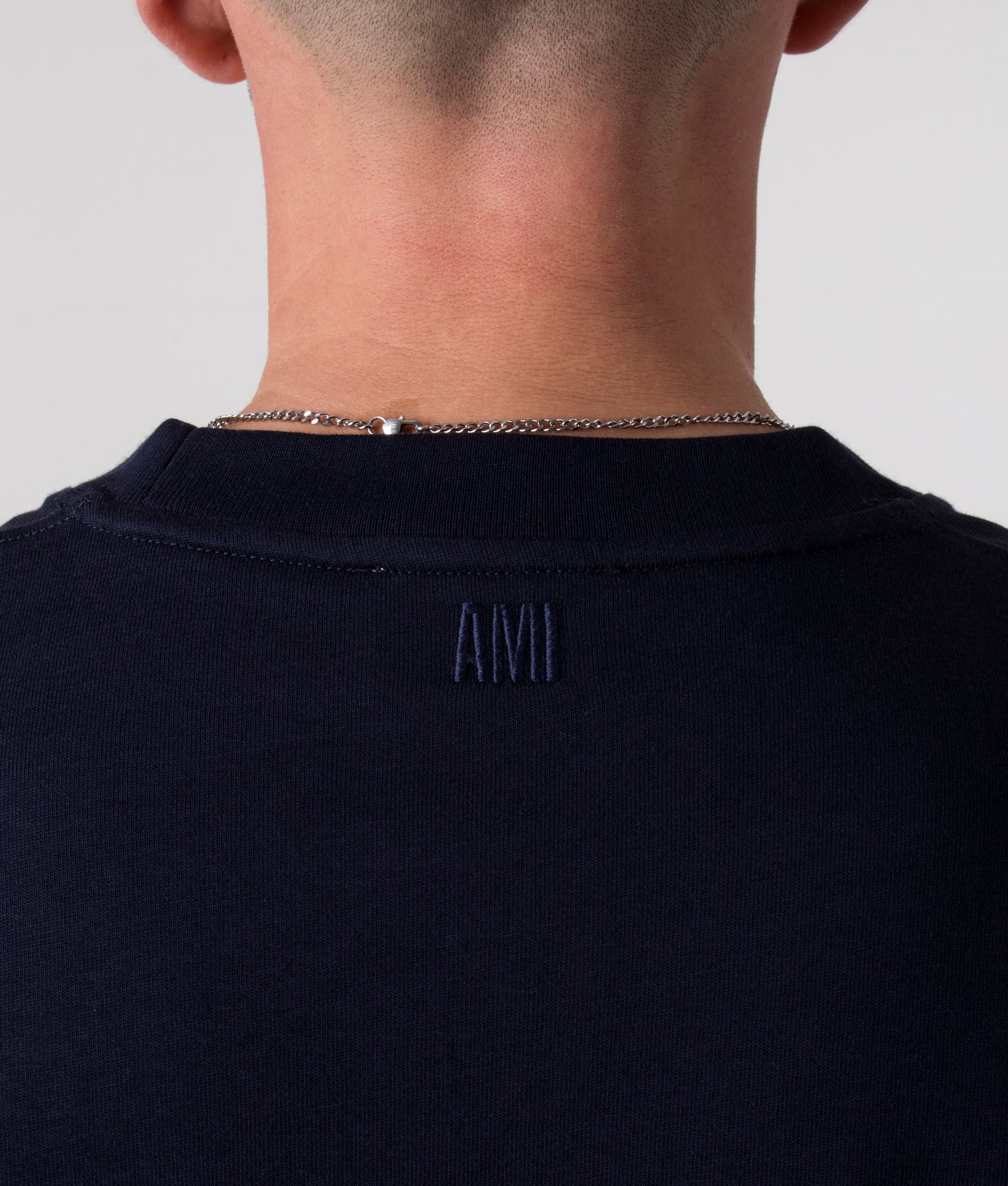 Relaxed-Fit-Red-Ami-De-Coeur-T-Shirt-Navy-EQVVS