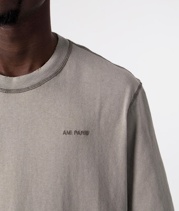 AMI｜LONG-SLEEVED ROUND NECK T-SHIRTS (UTS216 JE0051 263 AMI｜LONG-SLEEVED ROUND NECK T-SHIRTS (UTS216 JE0051 468