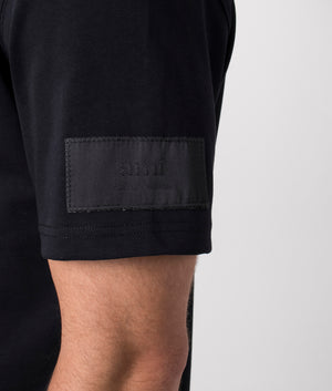 Ami-T-Shirt-Black-AMI-Paris-EQVVS-Detail-Image