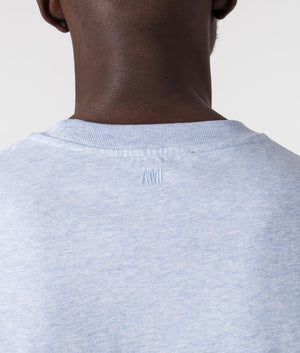 Heather Cashmere Blue Ami De Coeur T-Shirt EQVVS reverse detail 