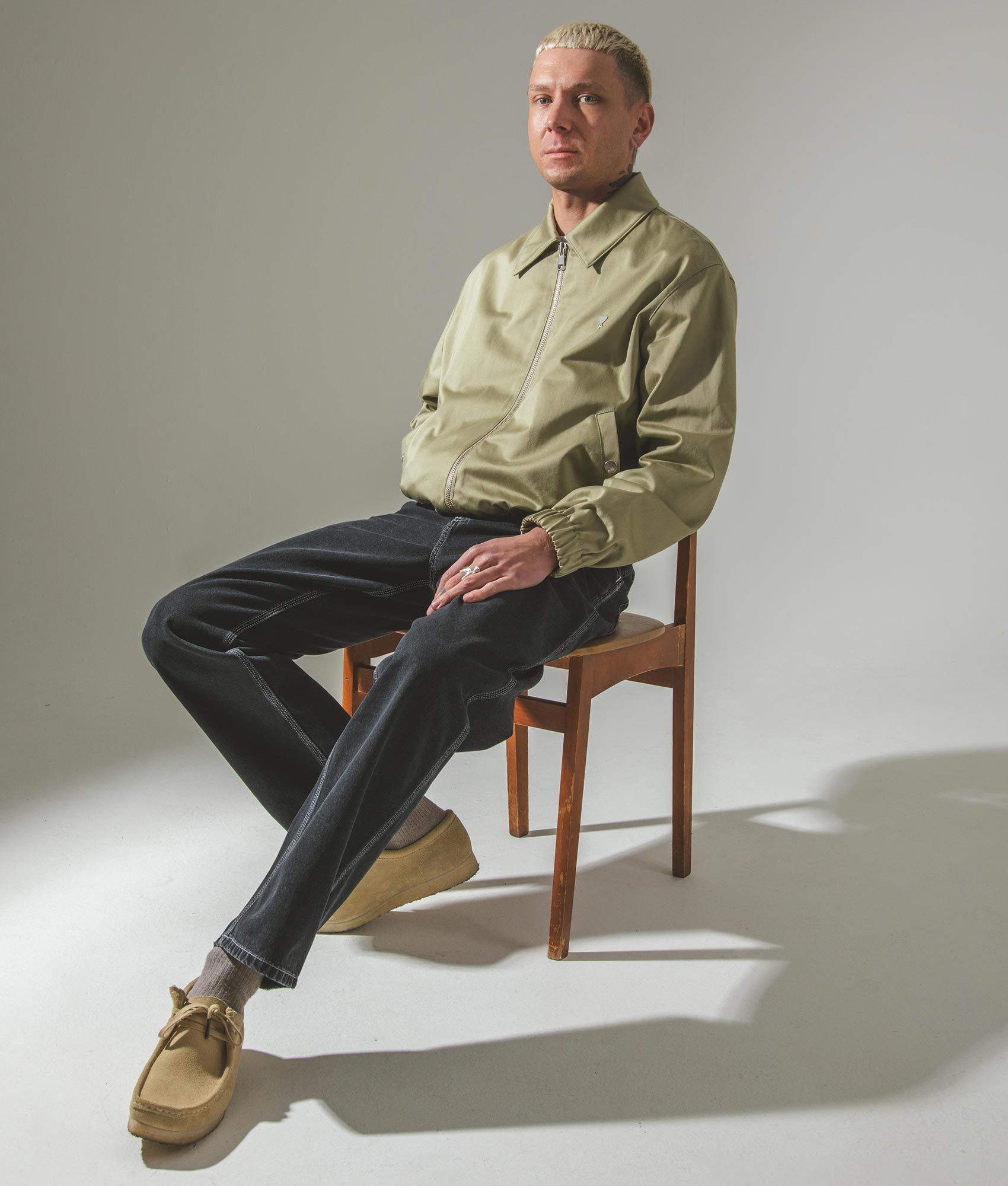 Sage Zip Through Jacket AMI EQVVS Campaign