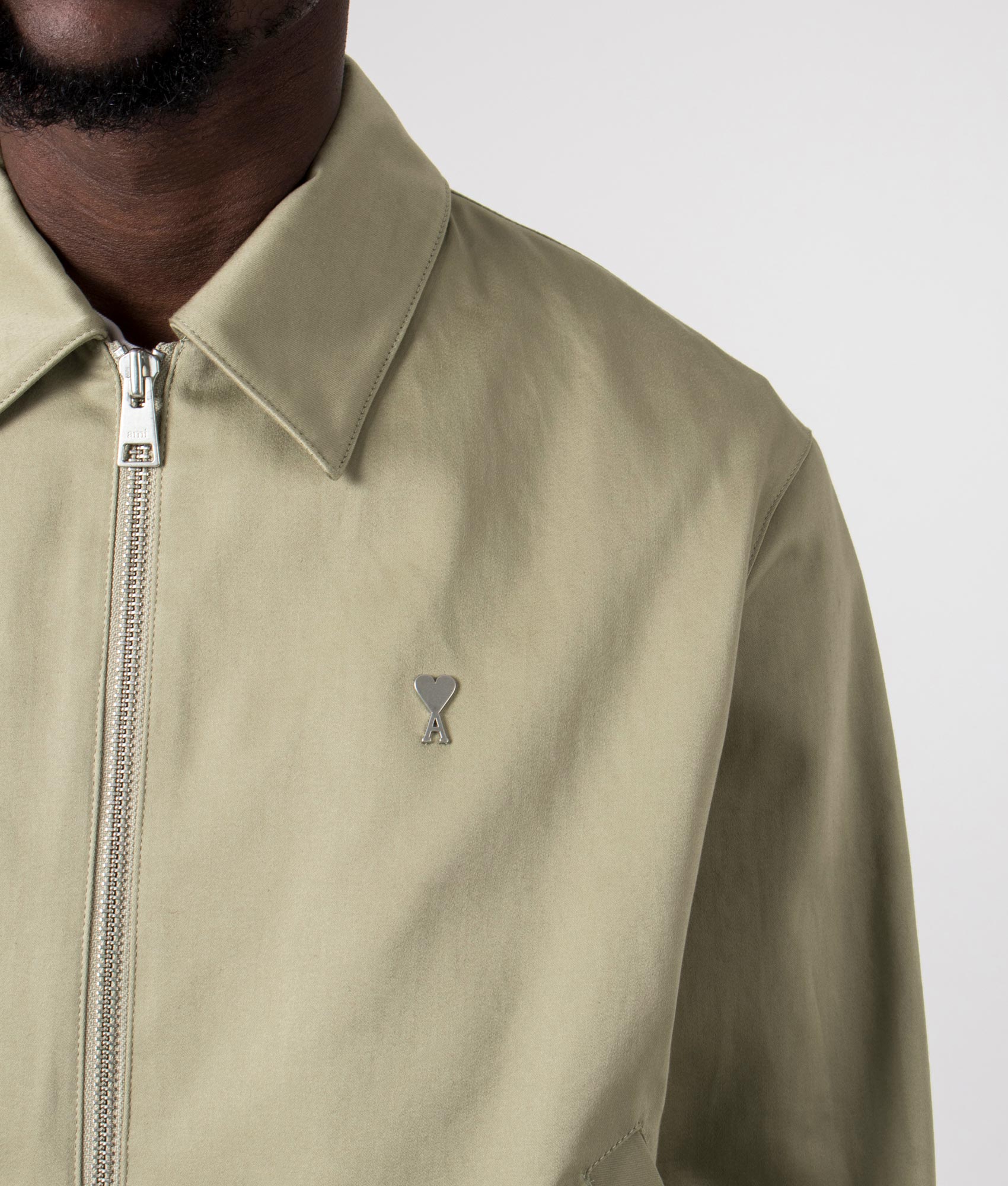 Sage Zip Through Jacket AMI EQVVS Detail 