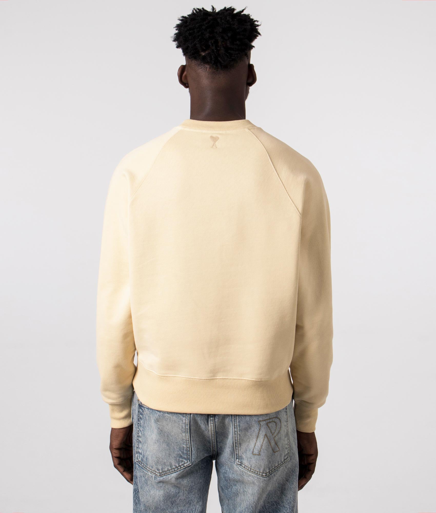 Ami De Coeur Loopback Sweatshirt AMI Yellow EQVVS Reverse