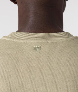 Ami De Coeur Loopback Sweatshirt in Sage. EQVVS Detail Shot.