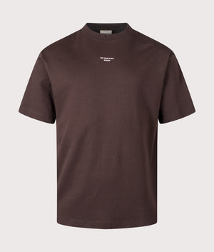 Le T-Shirt Slogan Classique in Dark Green | 100% Cotton | Drôle de Monsieur | EQVVS | Front shot 