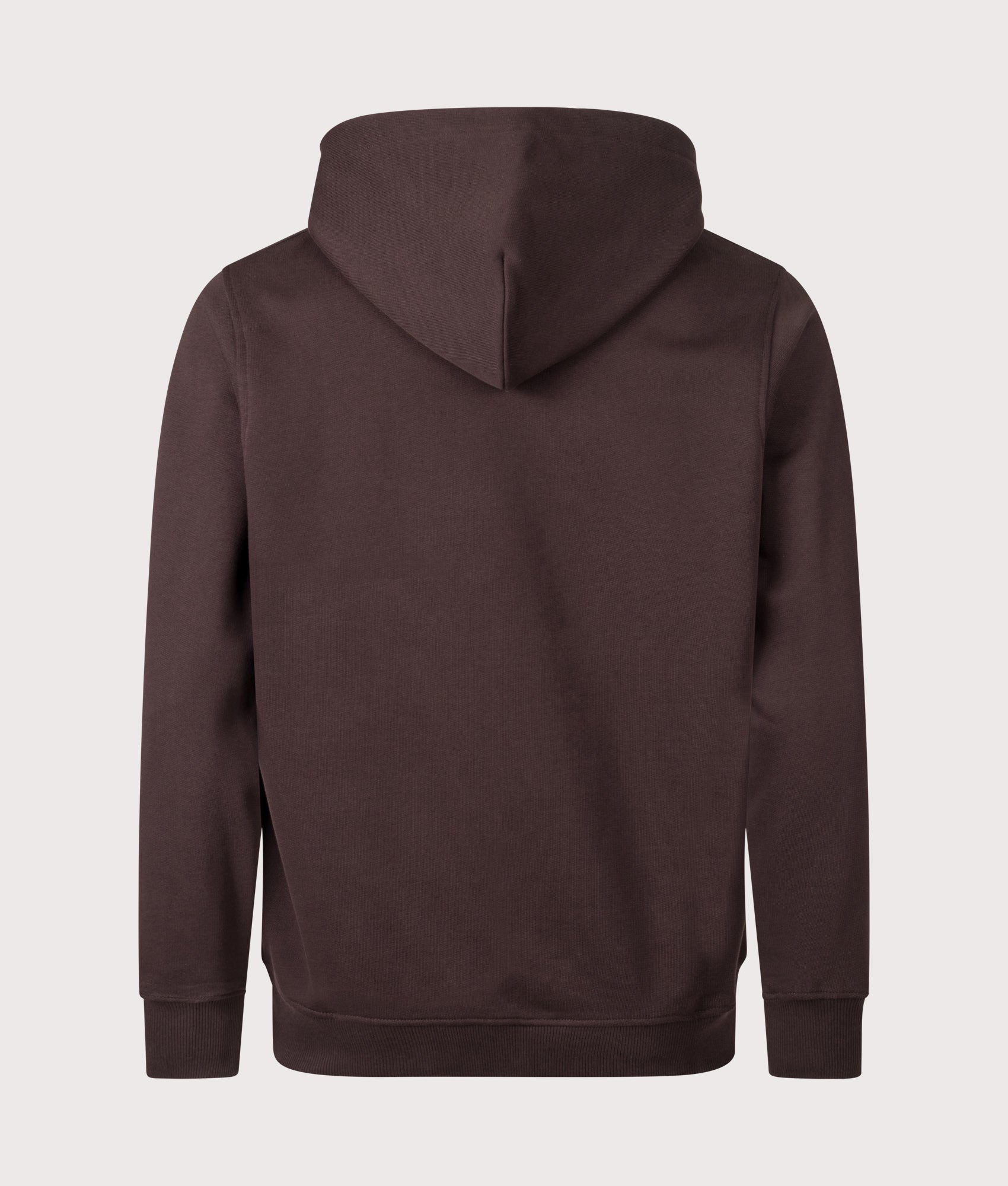 Relaxed Fit Le Hoodie Slogan Classique in Dark Brown | 100% Cotton | Drôle de Monsieur | EQVVS | Back shot 