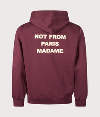 Relaxed Fit Le Hoodie Slogan: WN Wine 