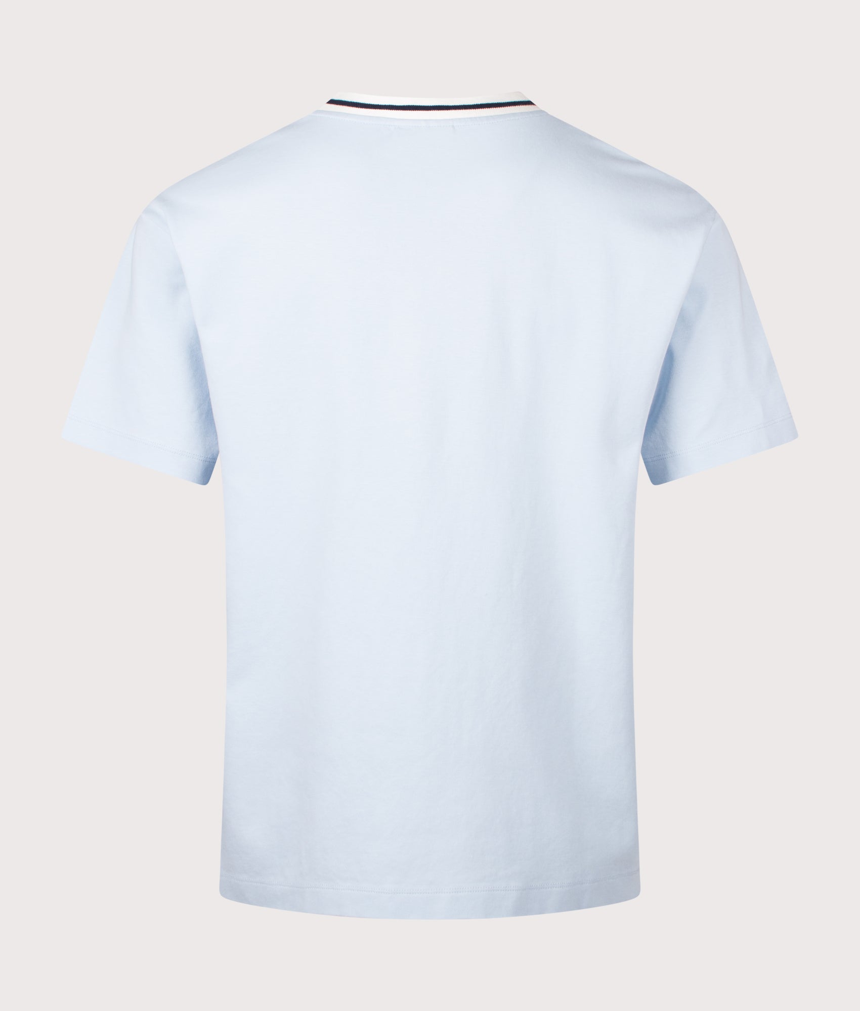 Slogan Sport T-Shirt in Light Blue by Drôle de Monsieur. Shot by EQVVS. Back shot.