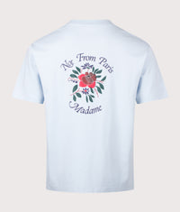 Slogan Rose T-Shirt: LBE Light Blue 