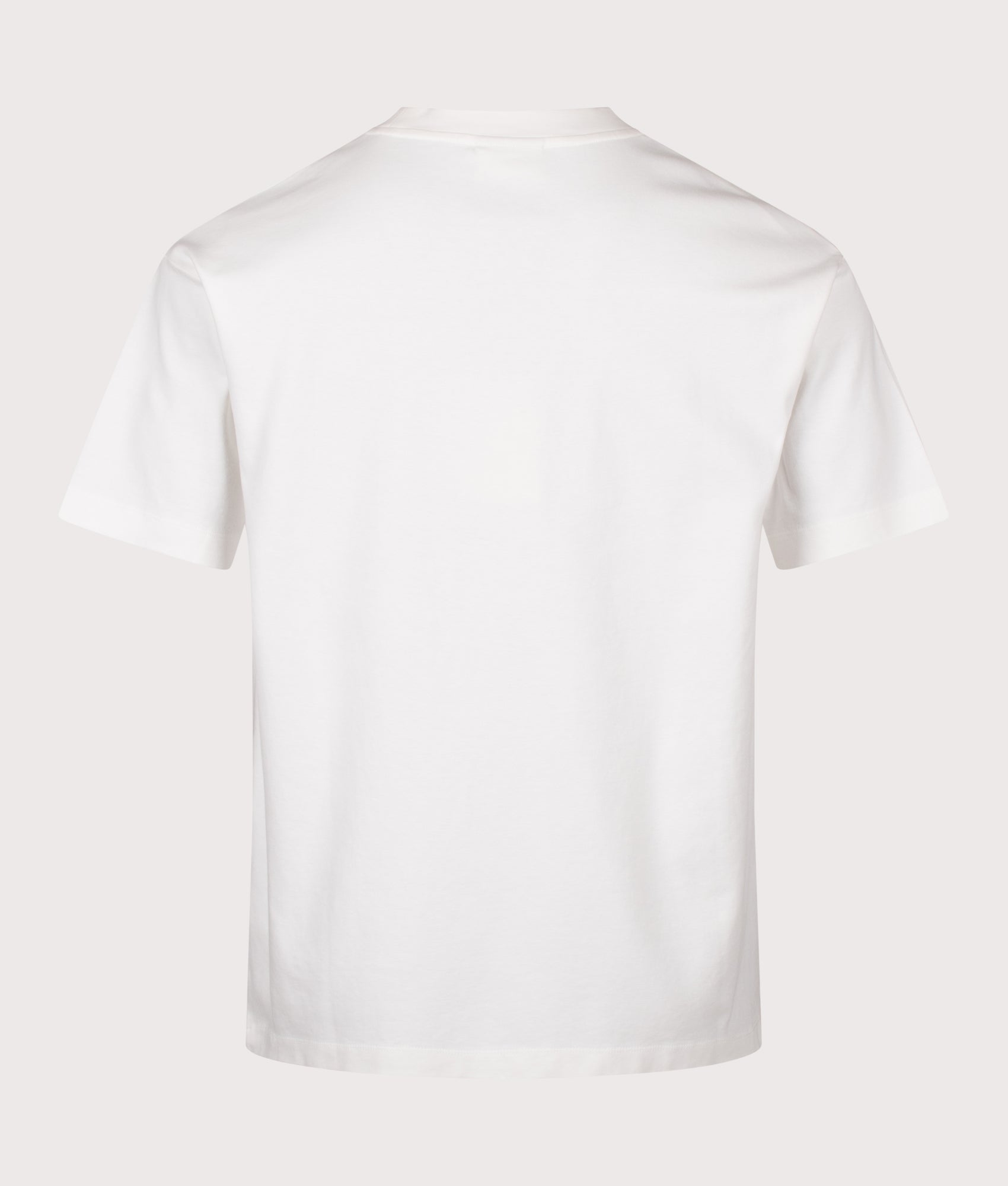 Drôle de Monsieur Palm Slogan T-Shirt in Off White at EQVVS Menswear. Back shot.