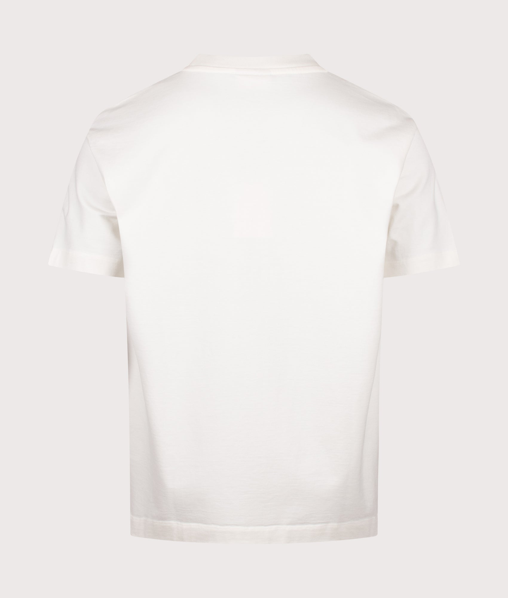 Drôle de Monsieur Drôle Shell T-Shirt in Off White at EQVVS Menswear. Back shot.