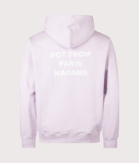 Relaxed Fit Slogan Hoodie: LAV Lavender 