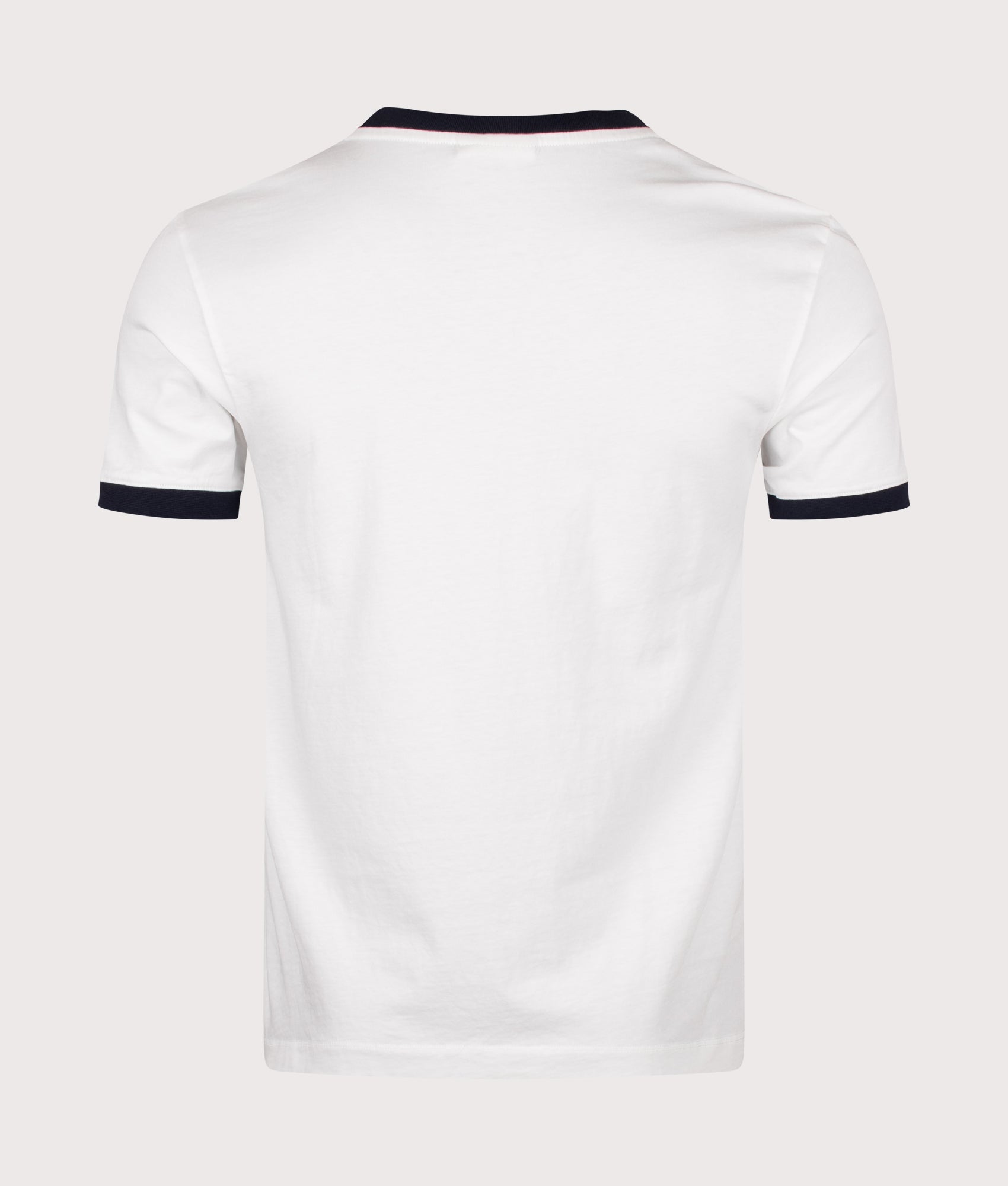 Drôle de Monsieur Contrasted Slogan T-shirt in Off White at EQVVS Menswear. Back shot.