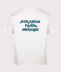 Relaxed Fit Vine Embroidered Slogan T-shirt: OW Off White 