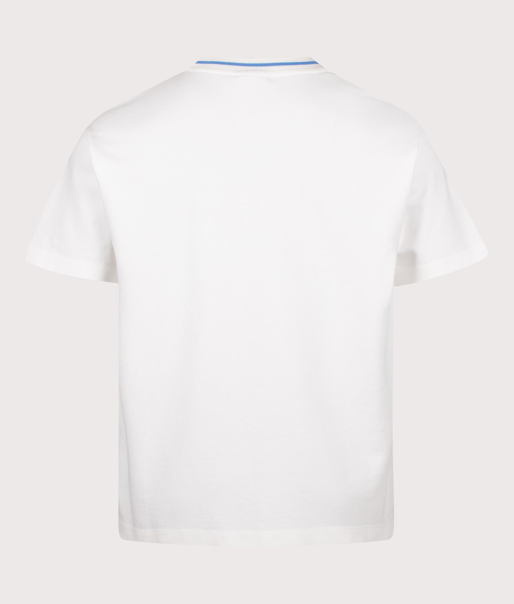 Drôle de Monsieur Sport Slogan T-shirt in Off White at EQVVS Menswear. Back shot.