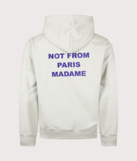 Relaxed Fit Bold Slogan Hoodie: GY Grey 