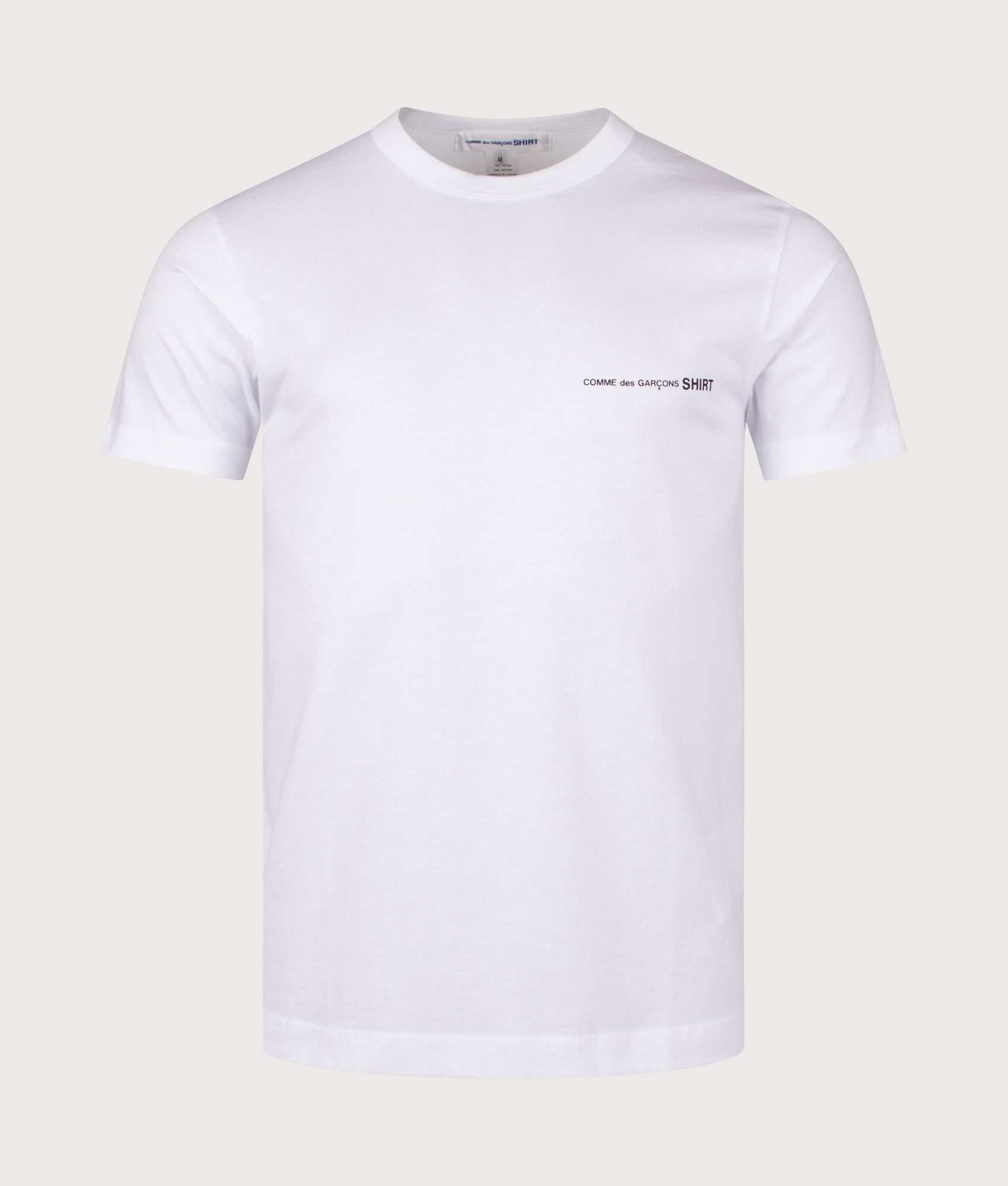Script Chest Logo T-Shirt. Shot by EQVVS. Front shot.