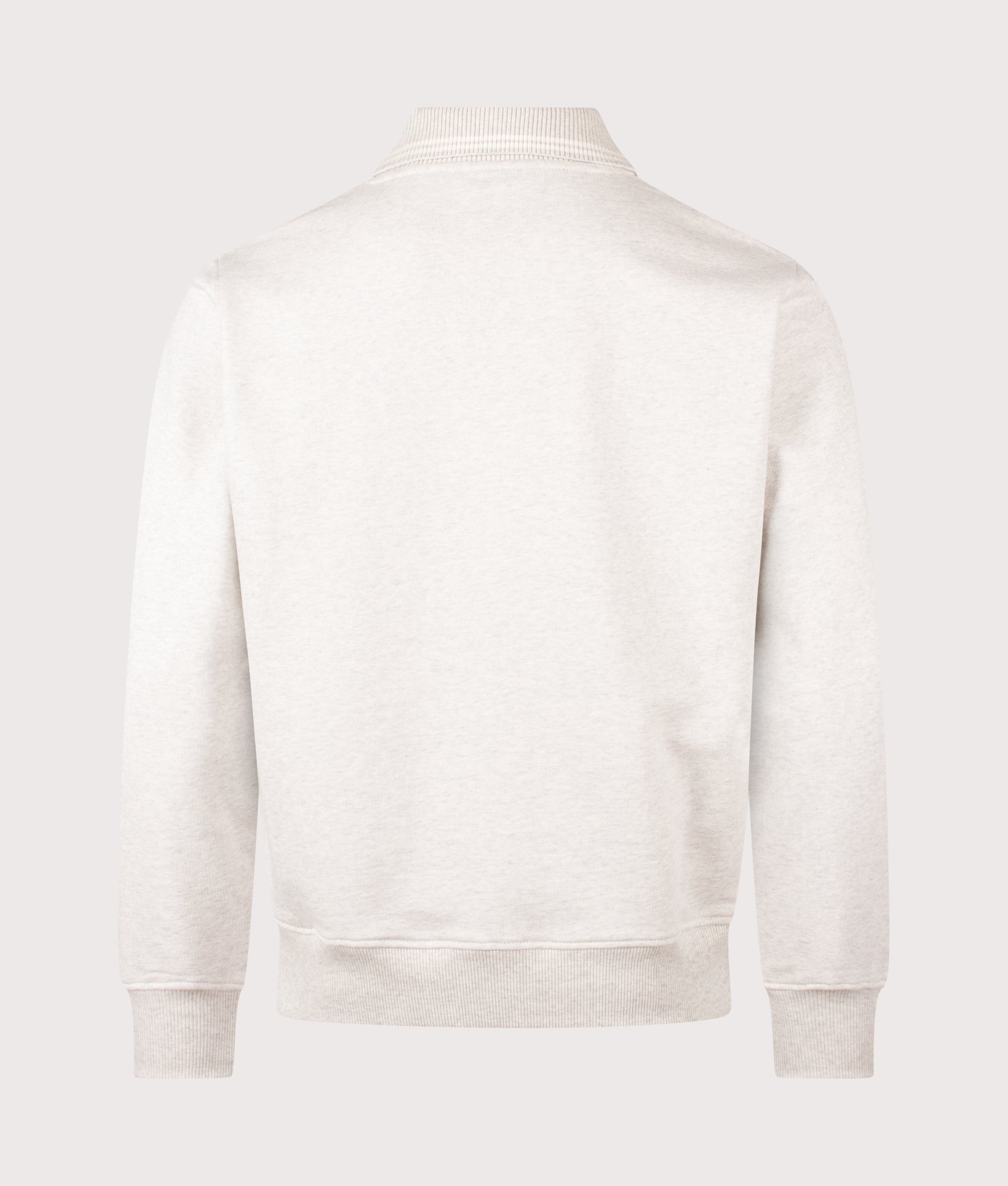 Drôle de Monsieur Drôle Long Sleeve Polo Shirt in Grey at EQVVS Menswear. Back shot.