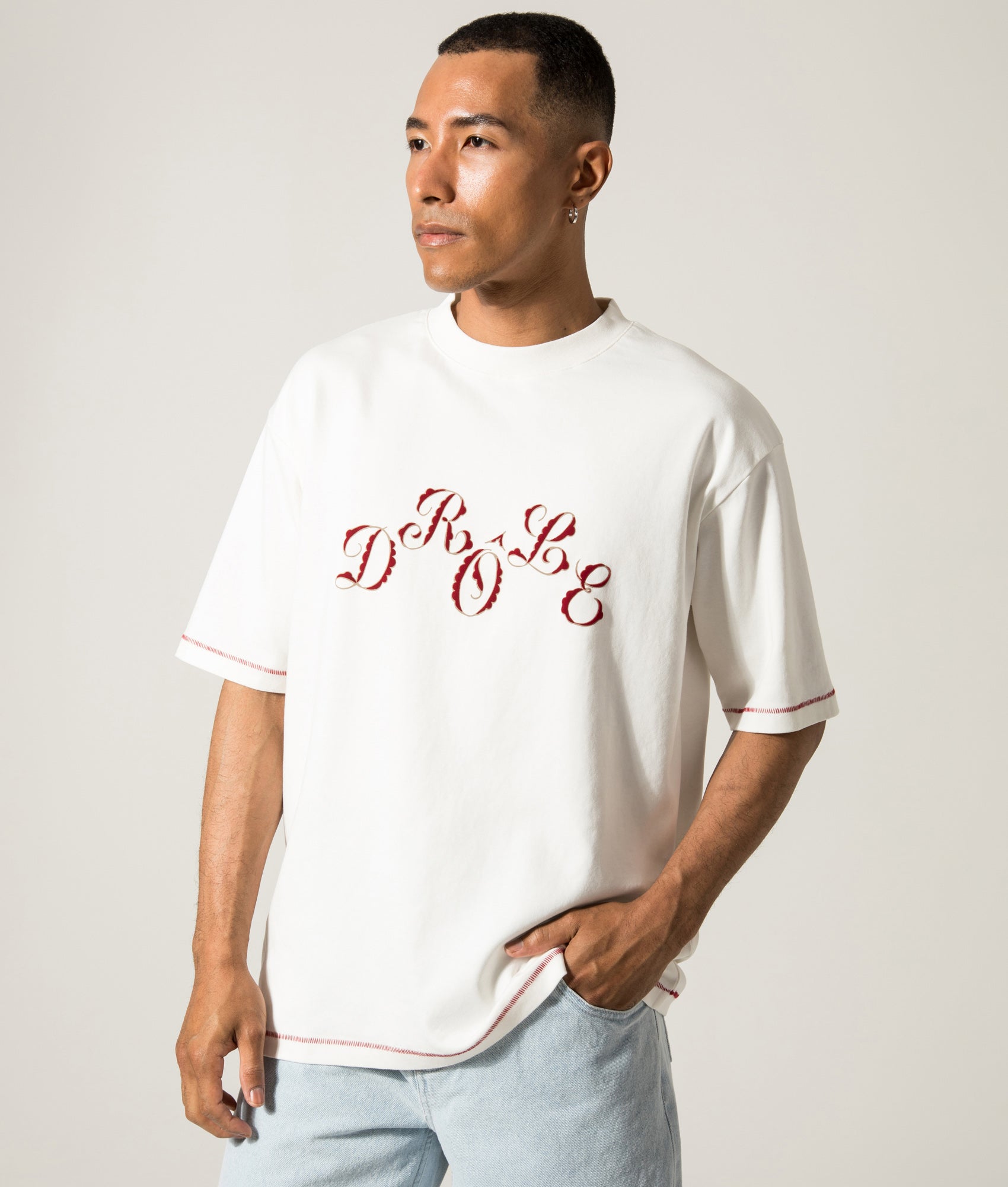 Le T-Shirt Drôle. Shot by EQVVS. Front model shot.